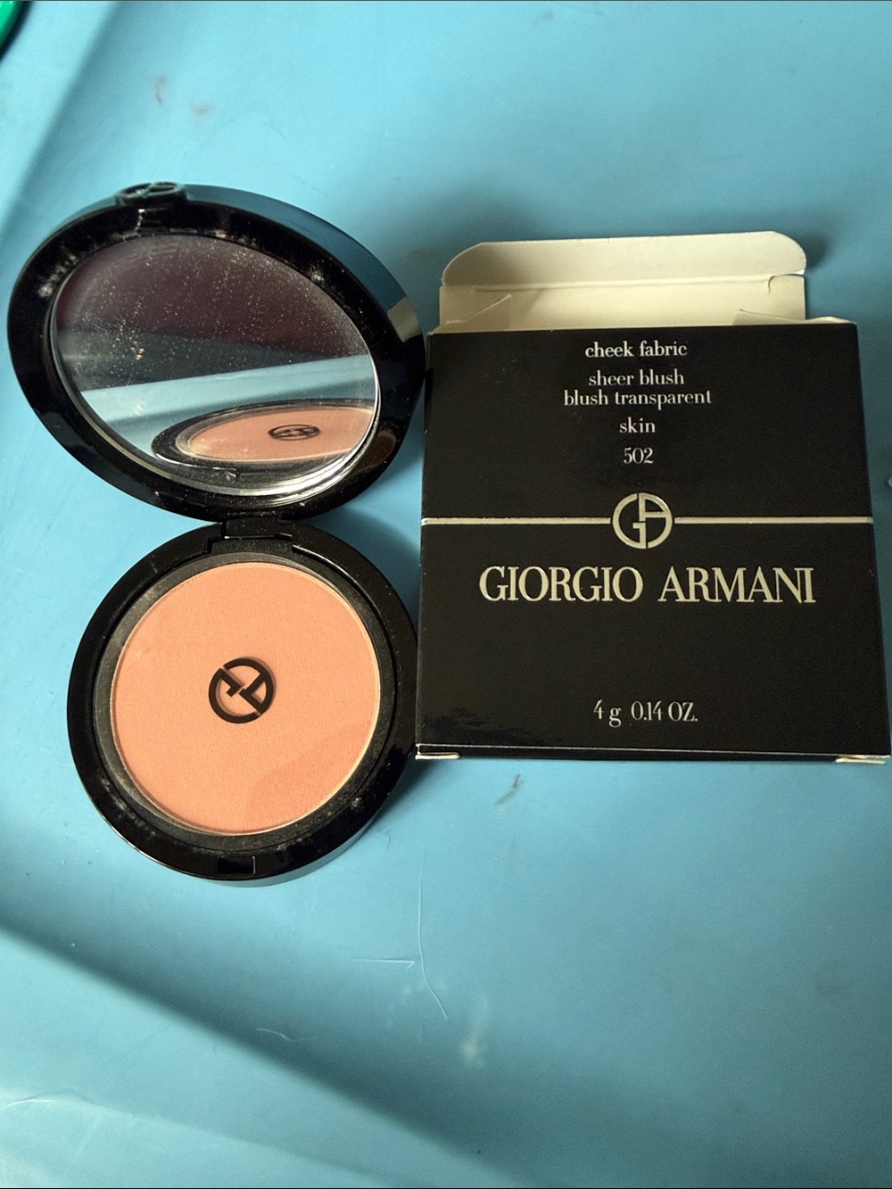 Giorgio Armani Cheek Fabric Sheer Blush — Peach Pink